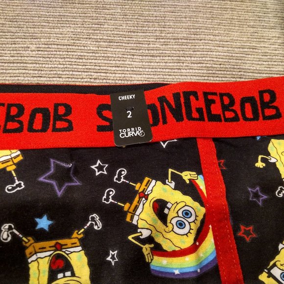Torrid 2 Spongebob Cotton Cheeky - Picture 2 of 3